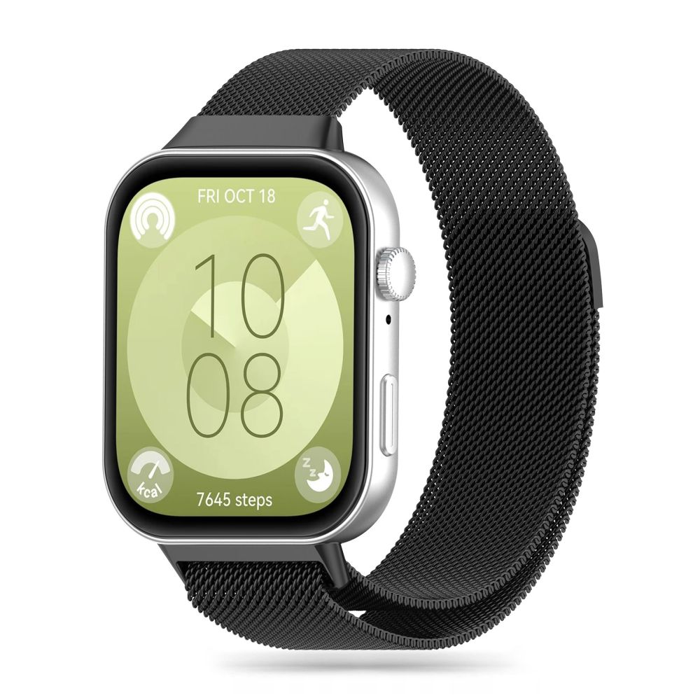 Tech-Protect Tech-Protect Huawei Watch Fit 3 Armband MilaneseBand Svart