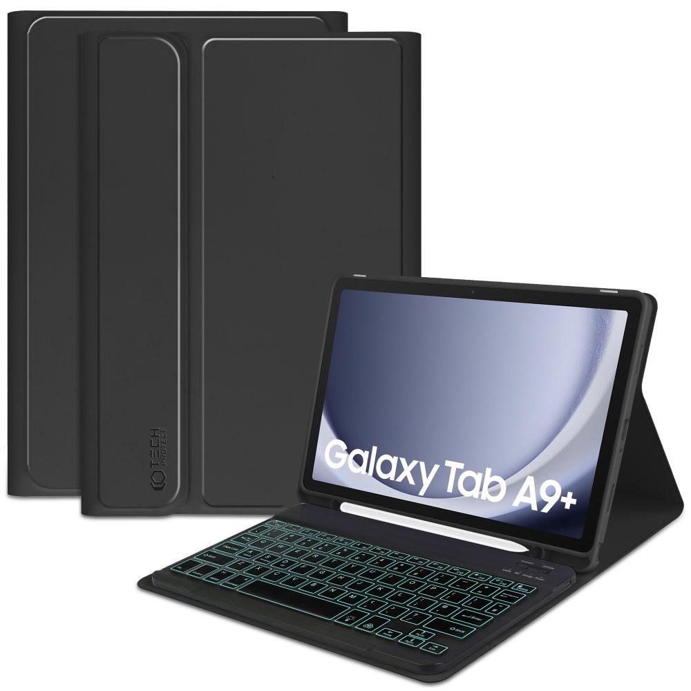 Tech-Protect Tech-Protect Galaxy Tab A9 Plus Fodral SC Tangentbord Svart