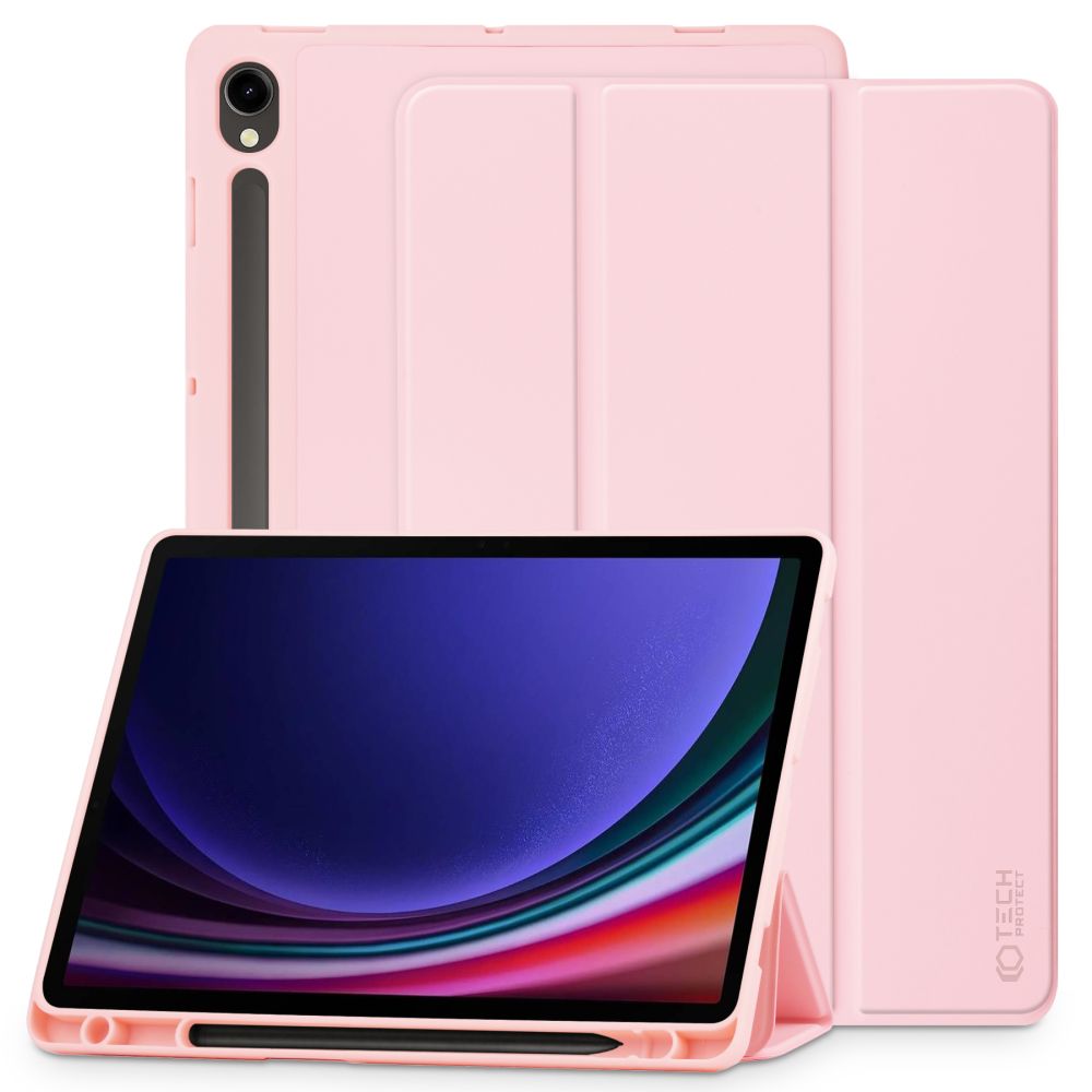 Tech-Protect Tech-Protect Galaxy Tab S9 FE Fodral SmartCase Pennhållare Rosa