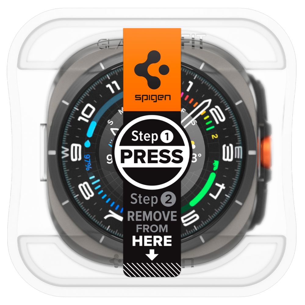 Spigen Spigen Galaxy Watch Ultra (2025) / 47 mm 2-PACK Skärmskydd 