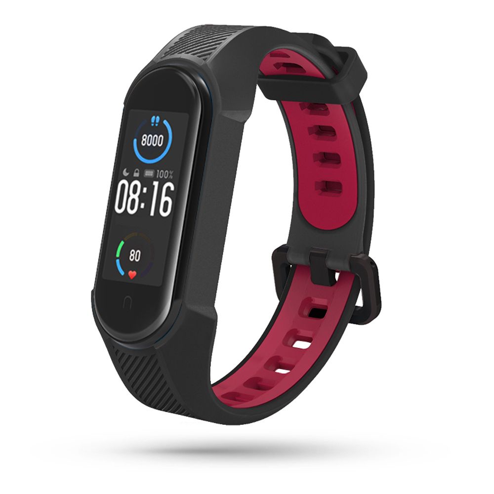 Tech-Protect Tech-Protect Xiaomi Mi Smart Band 5/6 Armband Armour Svart/Röd