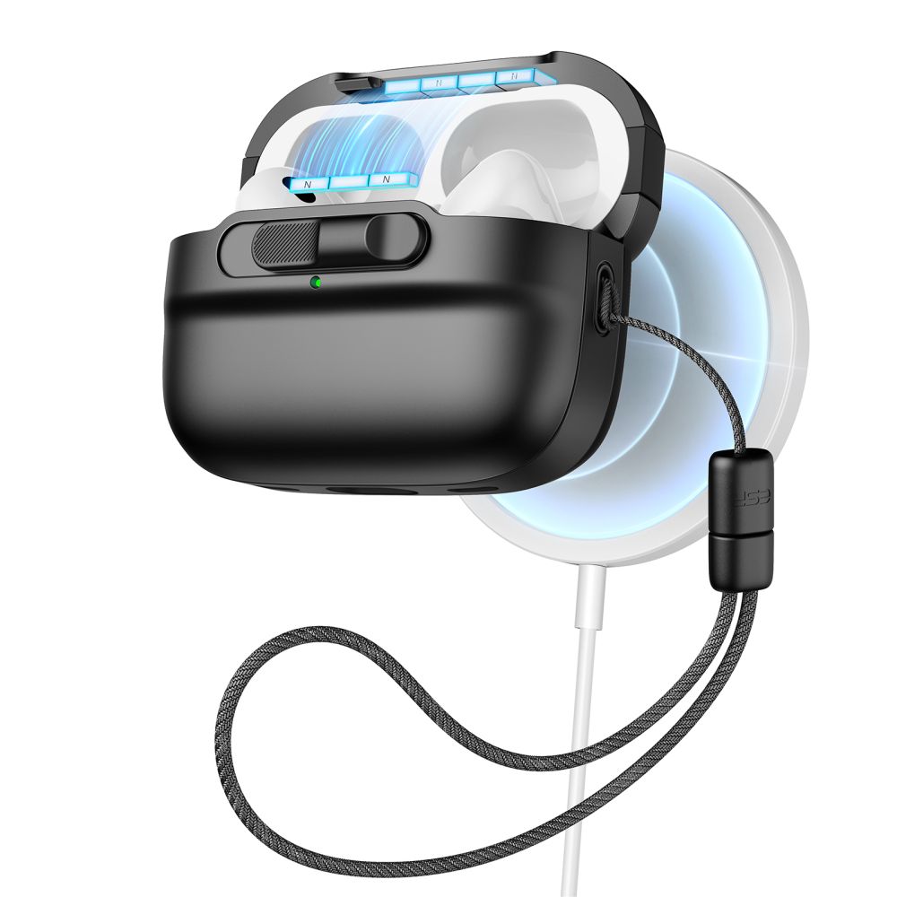 ESR ESR AirPods Pro 1/2 Skal MagSafe Pulse HaloLock Svart