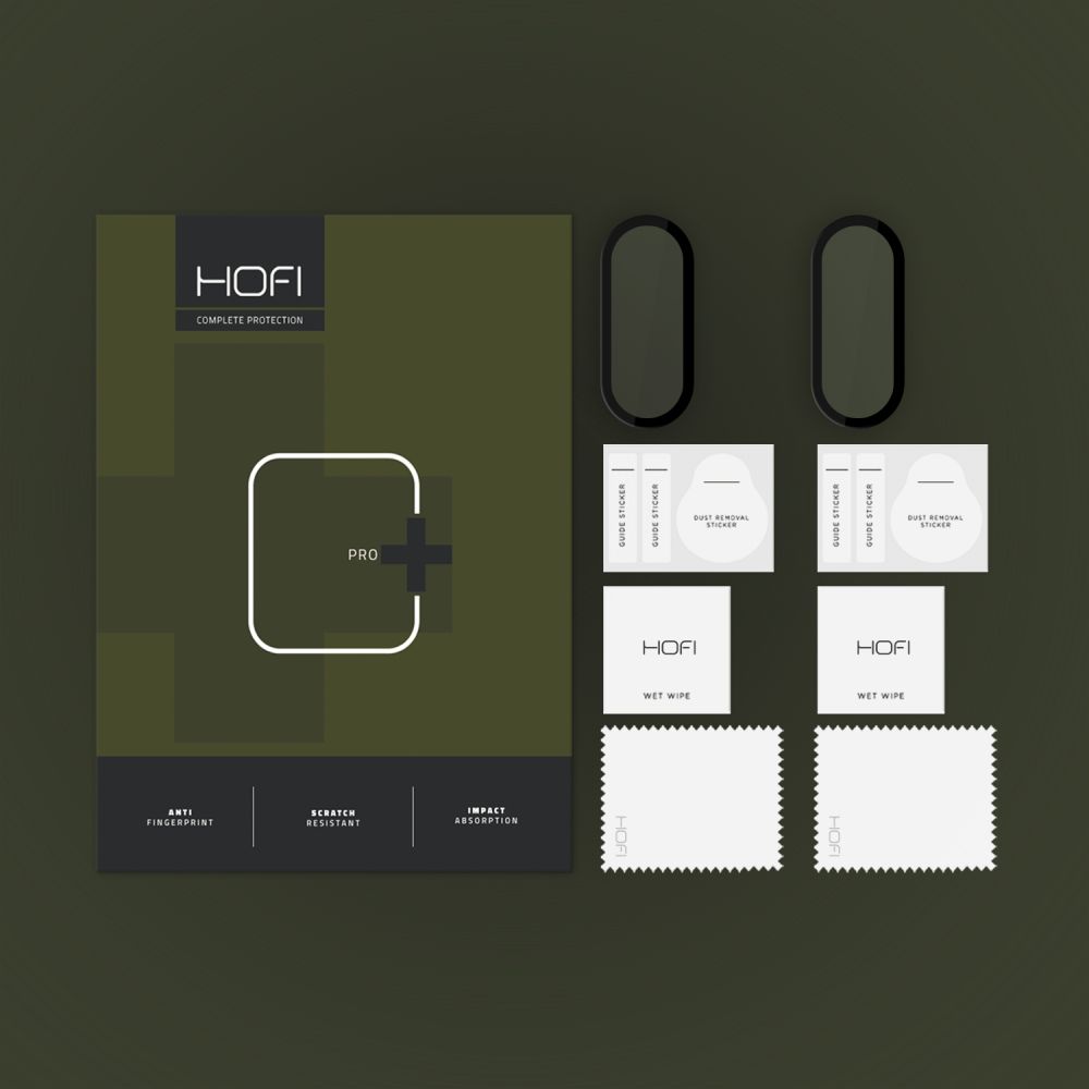 HOFI HOFI Xiaomi Smart Band 9 2-PACK Skärmskydd Pro+ Hybrid Glas Svart