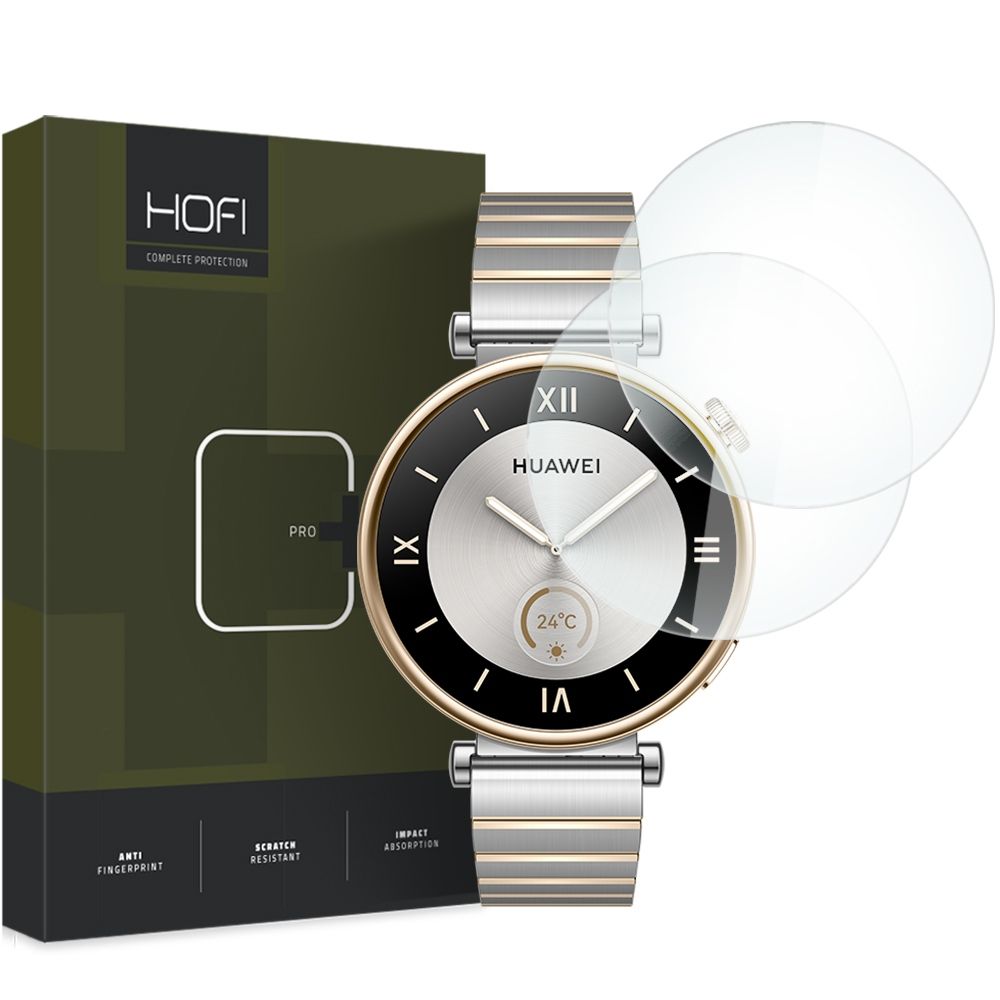 HOFI HOFI Huawei Watch GT 4 41 mm 2-PACK Skärmskydd Härdat Glas