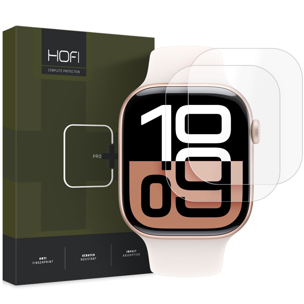 HOFI HOFI Apple Watch 11/10 42 mm 2-PACK Skärmskydd Pro+ HydroFlex