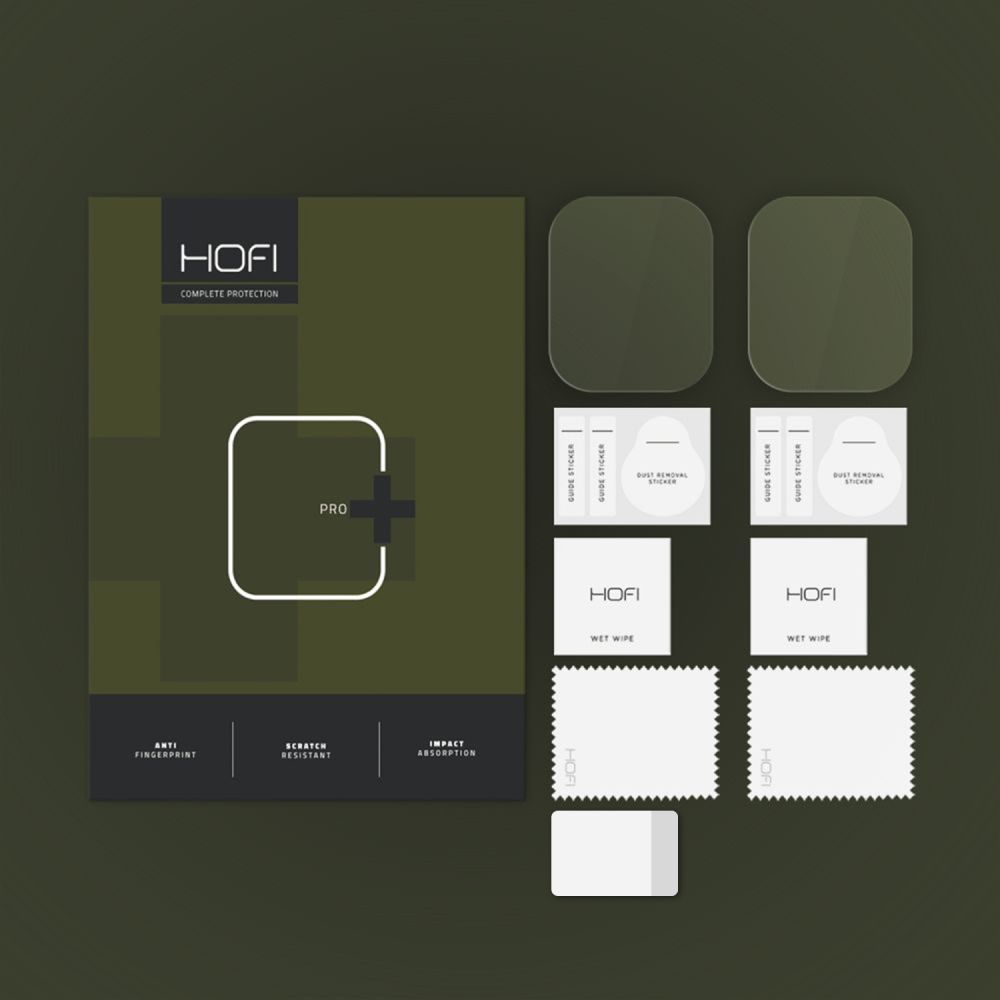 HOFI HOFI Apple Watch 11/10 42 mm 2-PACK Skärmskydd Pro+ HydroFlex