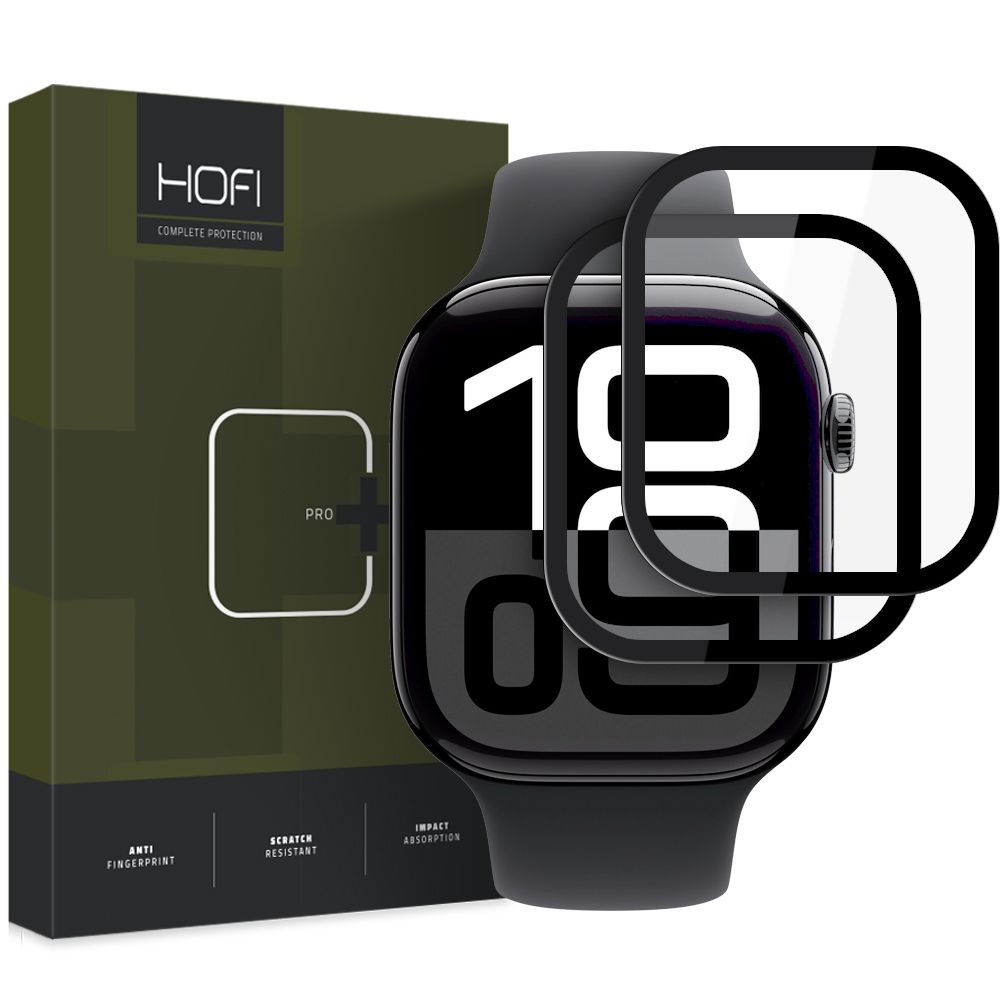 HOFI HOFI Apple Watch 11/10 46 mm 2-PACK Skärmskydd Pro+ Hybrid Glas
