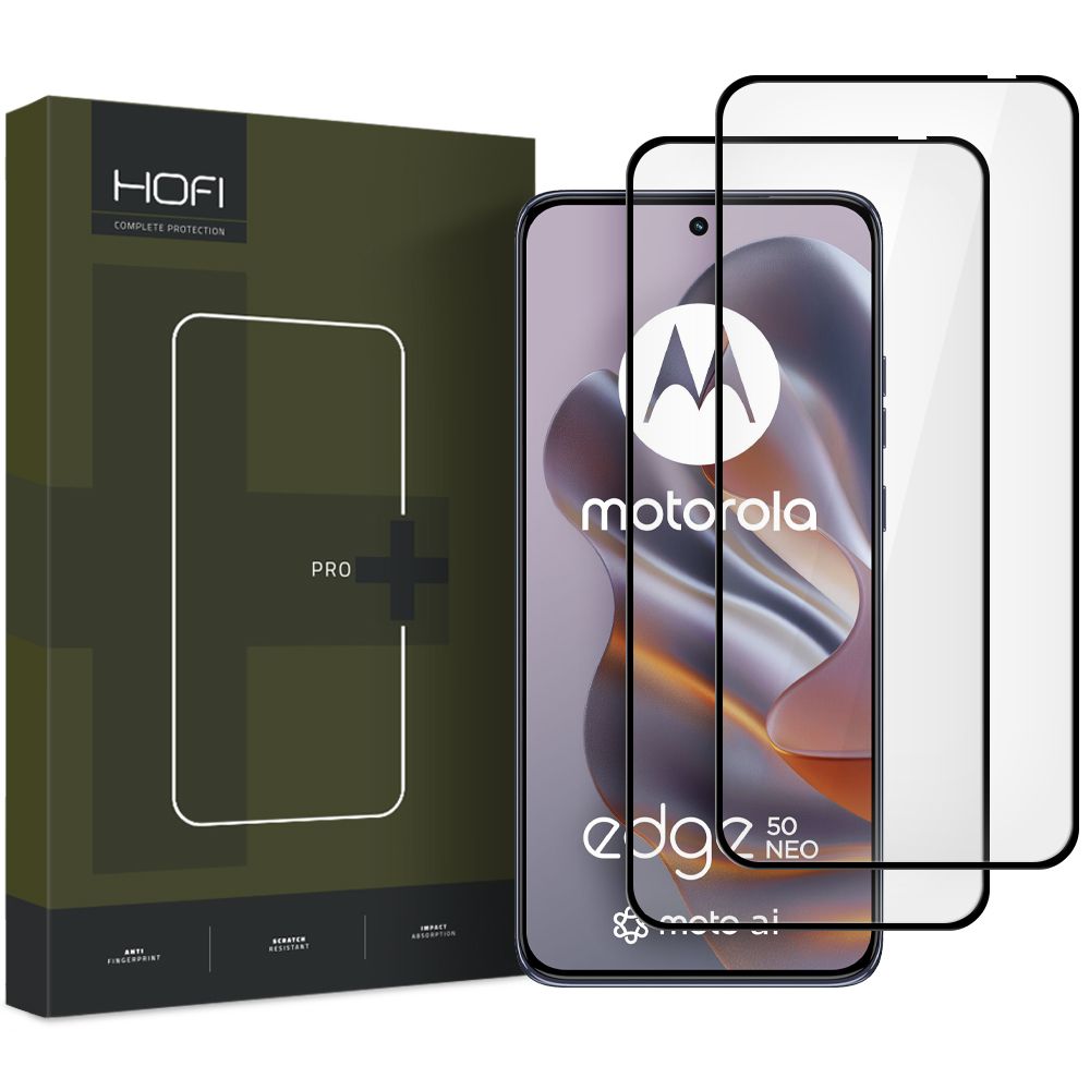 HOFI HOFI Motorola Edge 50 Neo 2-PACK Skärmskydd Pro+ Heltäckande