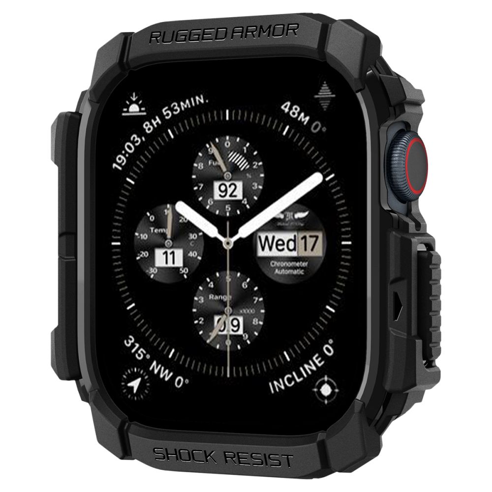 Spigen Spigen Apple Watch 11/10 42 mm Skal Rugged Armor Svart