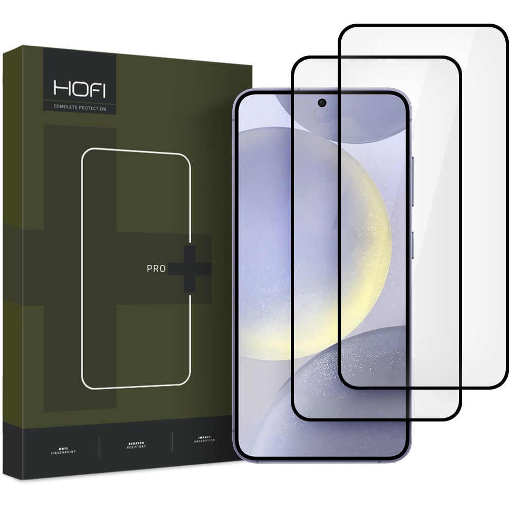 HOFI HOFI Galaxy S25 Plus 2-PACK Skärmskydd Pro+ Härdat Glas Svart