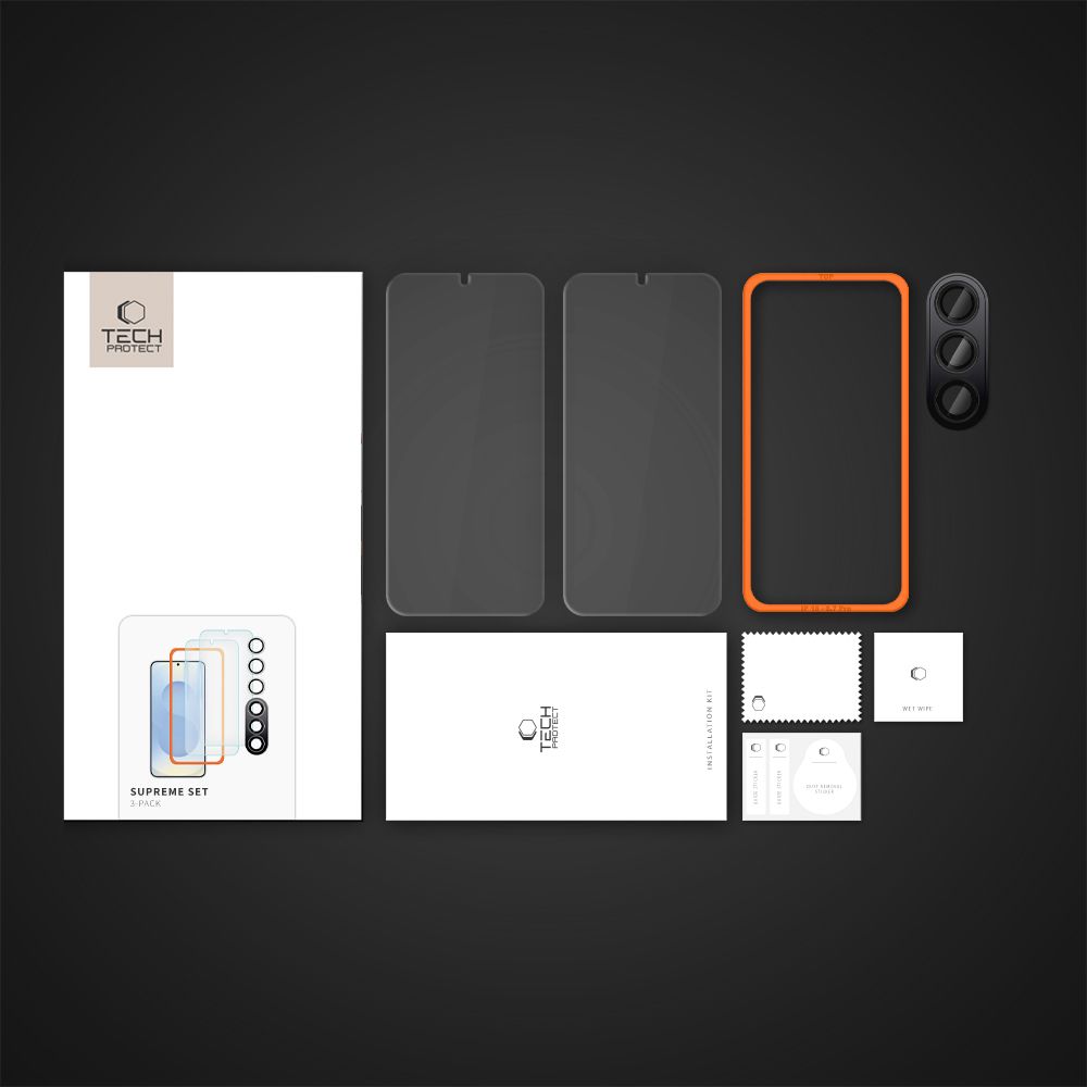 Tech-Protect Tech-Protect Galaxy S25 Plus 3-PACK Skärmskydd/Linsskydd