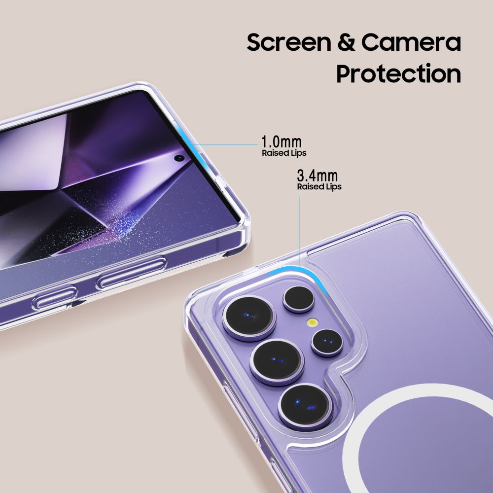Tech-Protect Tech-Protect Galaxy S25 Ultra Skal MagSafe FlexAir Hybrid Transparent
