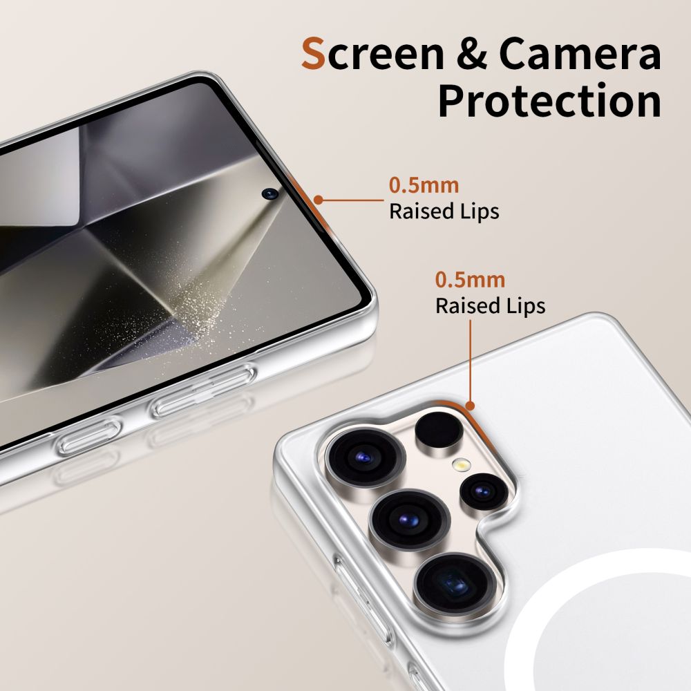 Tech-Protect Tech-Protect Galaxy S25 Ultra Skal MagSafe MagSlim Matt Vit