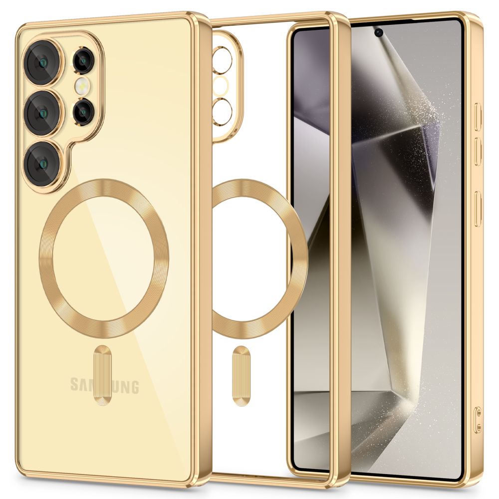 Tech-Protect Tech-Protect Galaxy S25 Ultra Skal MagSafe MagFlex Shiny Gold