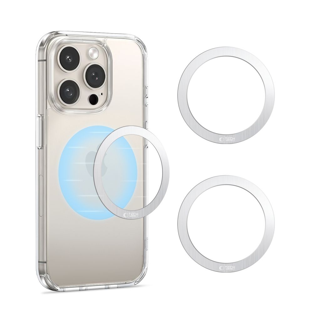 Tech-Protect Tech-Protect 2-PACK Magnetisk MagSafe Ring Silver