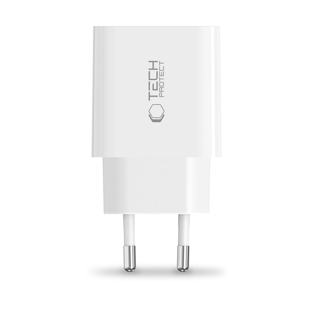 Tech-Protect Tech-Protect 20W PD USB-C Väggladdare Vit