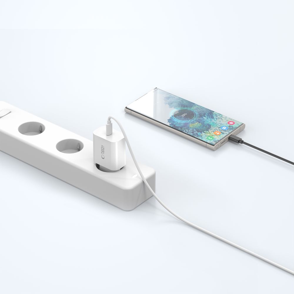 Tech-Protect Tech-Protect 20W PD USB-C Väggladdare Vit