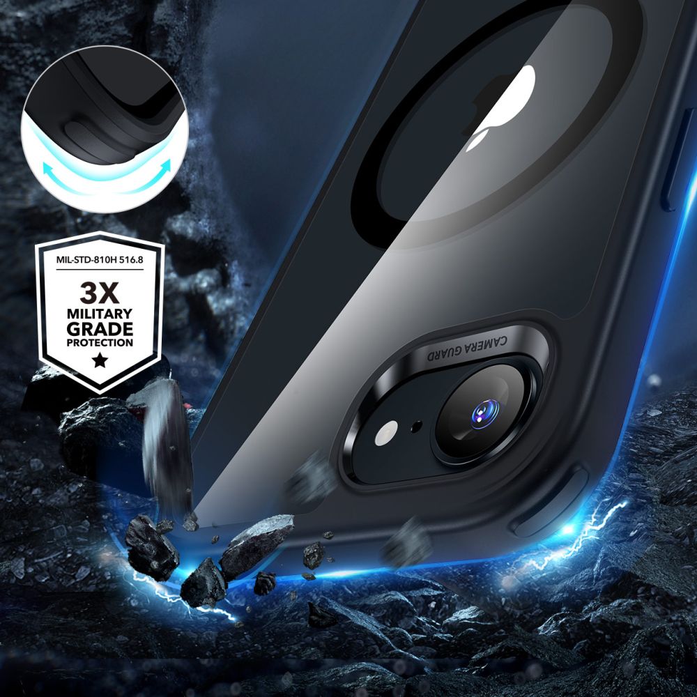ESR ESR iPhone 17e/16e Skal MagSafe CH HaloLock Transparent/Svart