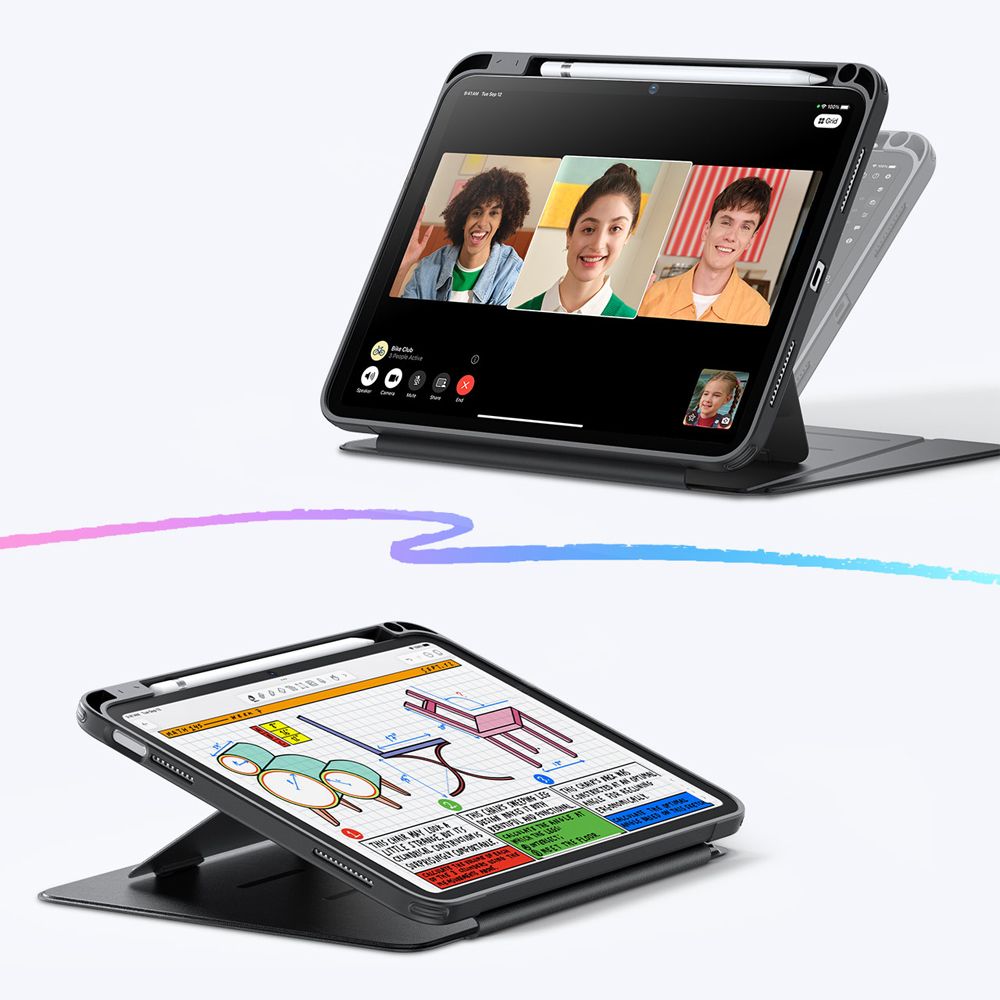 ESR ESR iPad 11 2025 / iPad 10.9 2022 Fodral Flip Hybrid Svart