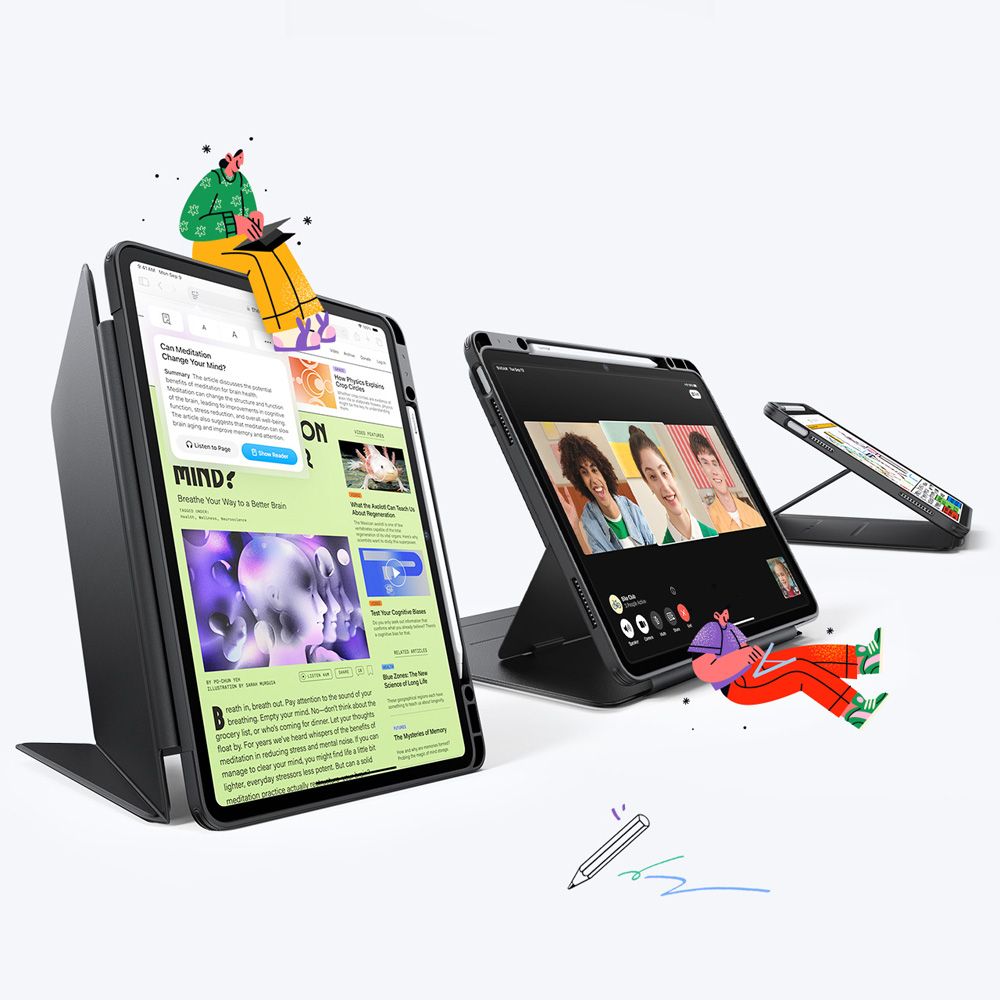 ESR ESR iPad Air 13 2026-2024 Fodral Flip Hybrid Svart