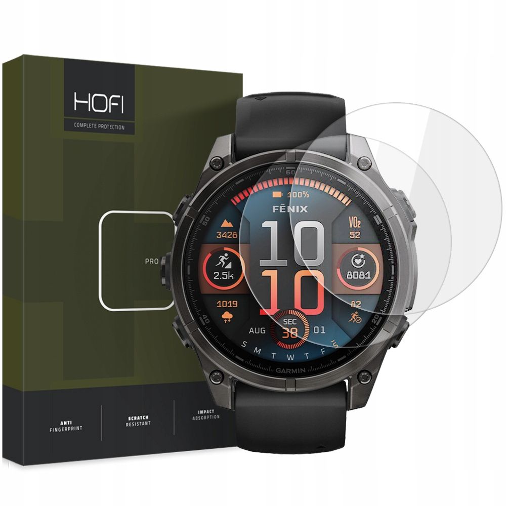 HOFI HOFI Garmin Fenix 8 51 mm 2-PACK Skärmskydd Pro+ Härdat Glas