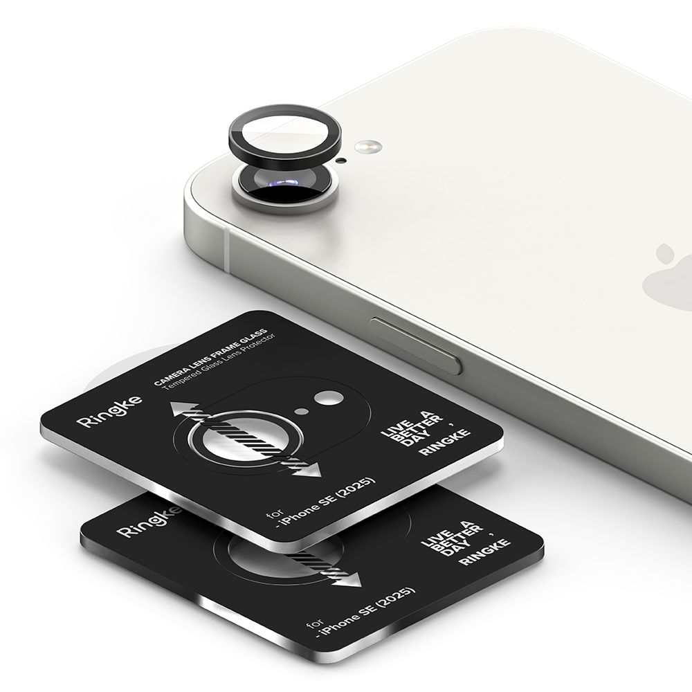 Ringke Ringke iPhone 17e / 16e 2-PACK Linsskydd Härdat Glas Svart