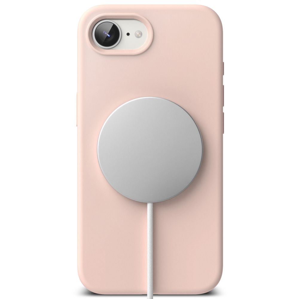 Ringke Ringke iPhone 17e / 16e Skal MagSafe Silikon Pink Sand