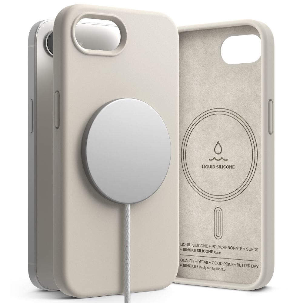 Ringke Ringke iPhone 17e / 16e Skal MagSafe Silikon Stone