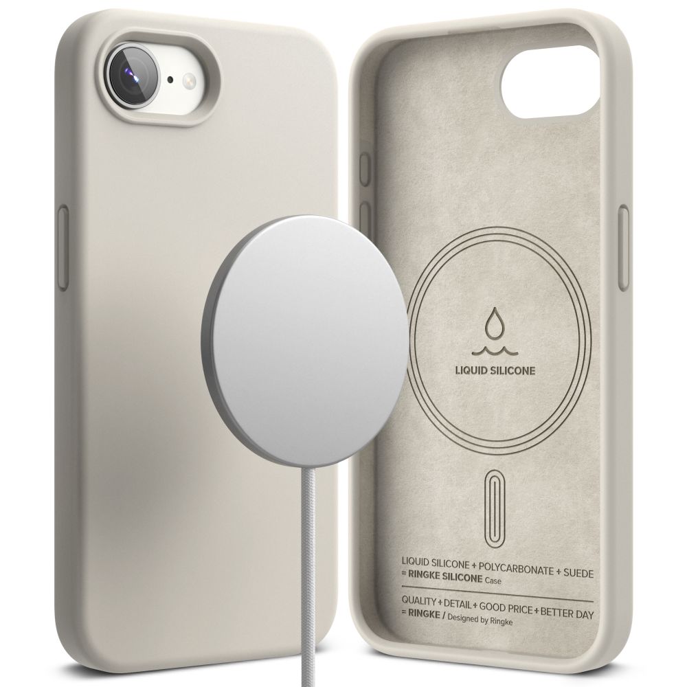 Ringke Ringke iPhone 17e / 16e Skal MagSafe Silikon Stone