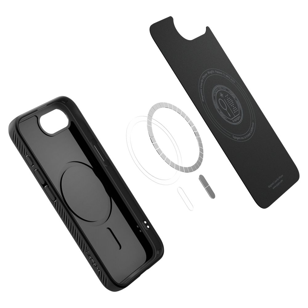 Spigen Spigen iPhone 17e / 16e Skal MagSafe Liquid Air Matt Svart
