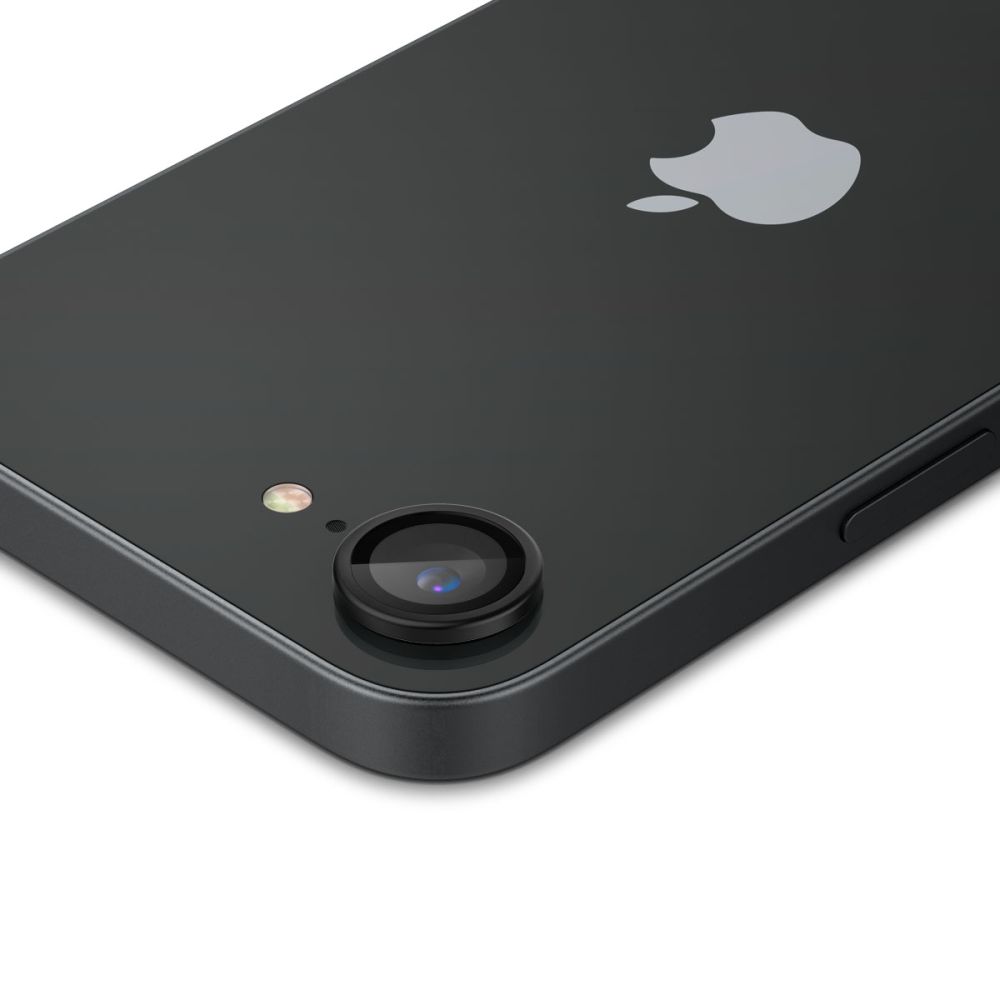 Spigen Spigen iPhone 17e / 16e 2-PACK Linsskydd GLAS.tR Optik Svart