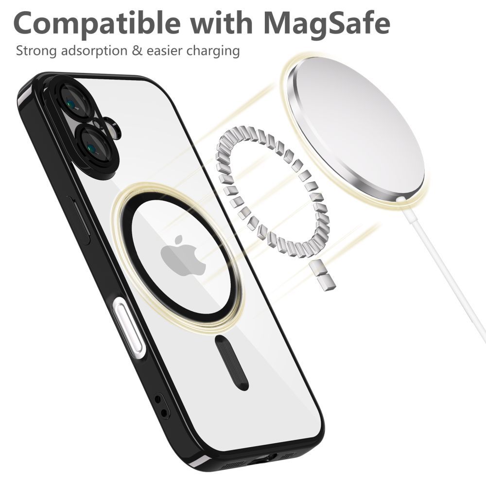 Tech-Protect Tech-Protect iPhone 17e / 16e Skal MagSafe MagFlex Shiny Black