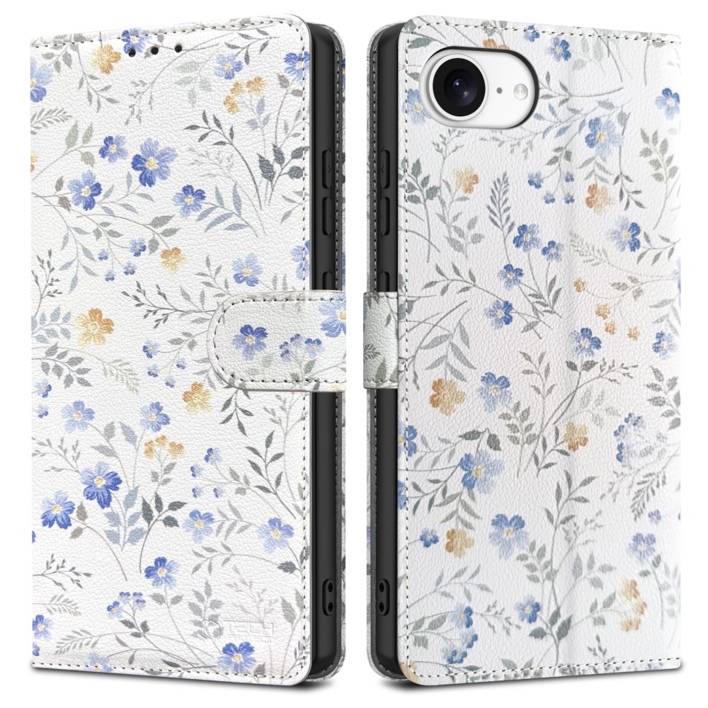 Tech-Protect Tech-Protect iPhone 17e / 16e Fodral Läder Spring Flowers