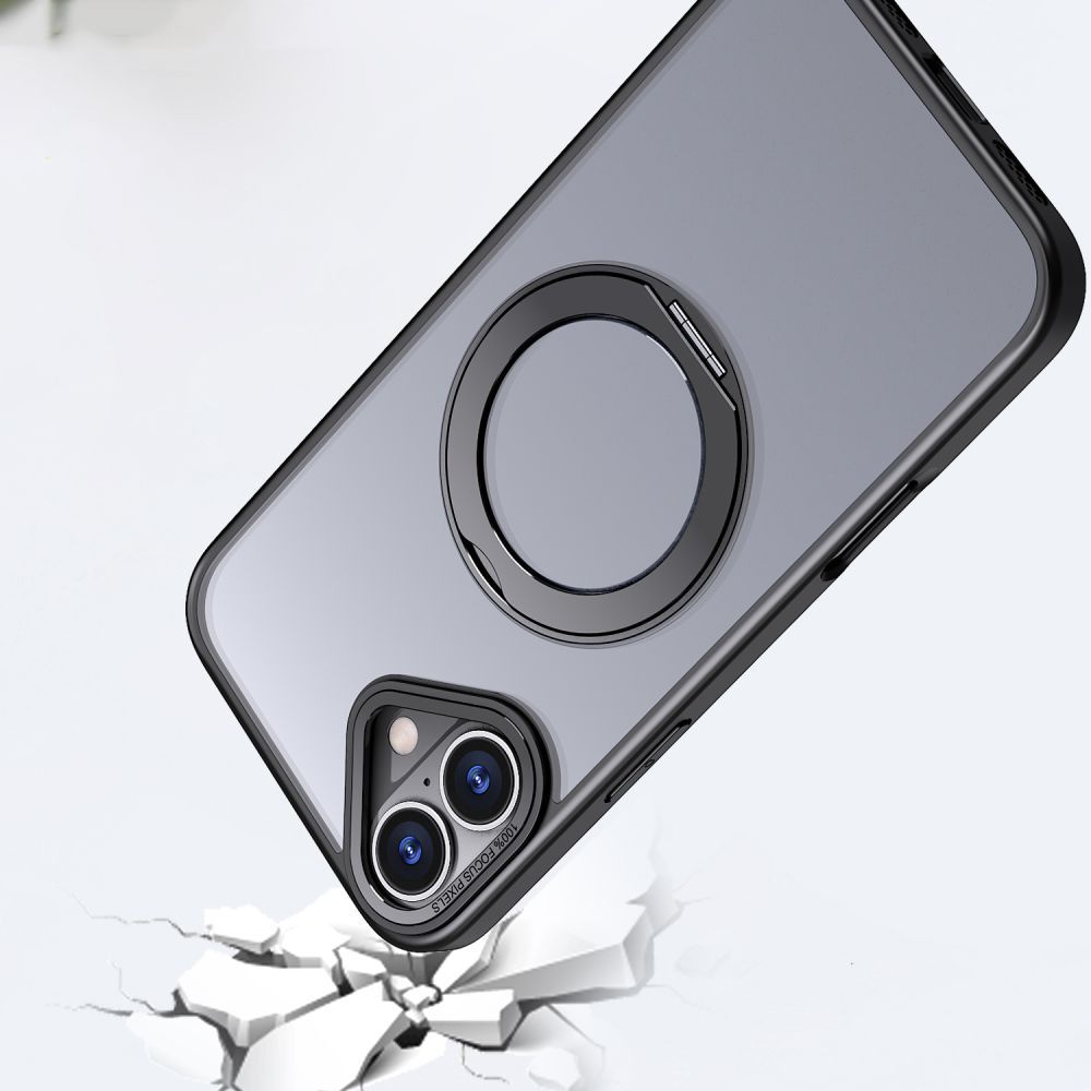 Tech-Protect Tech-Protect iPhone 17e / 16e Skal MagSafe MagRing Matt Svart