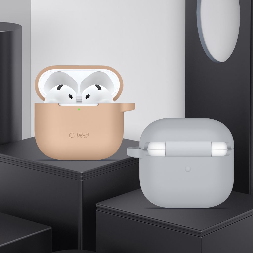 Tech-Protect Tech-Protect AirPods 4 Skal Silikon Hook Olive Green