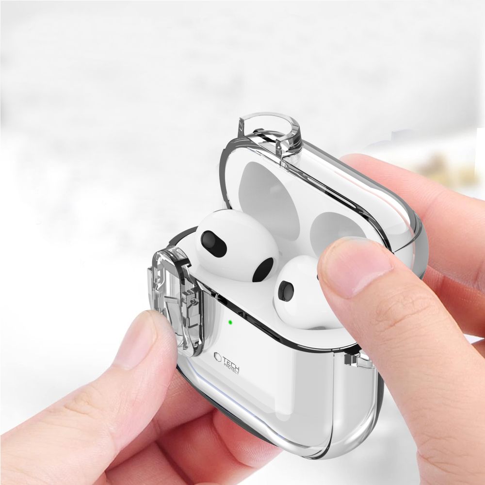 Tech-Protect Tech-Protect AirPods 4 Skal Slim Hook Transparent