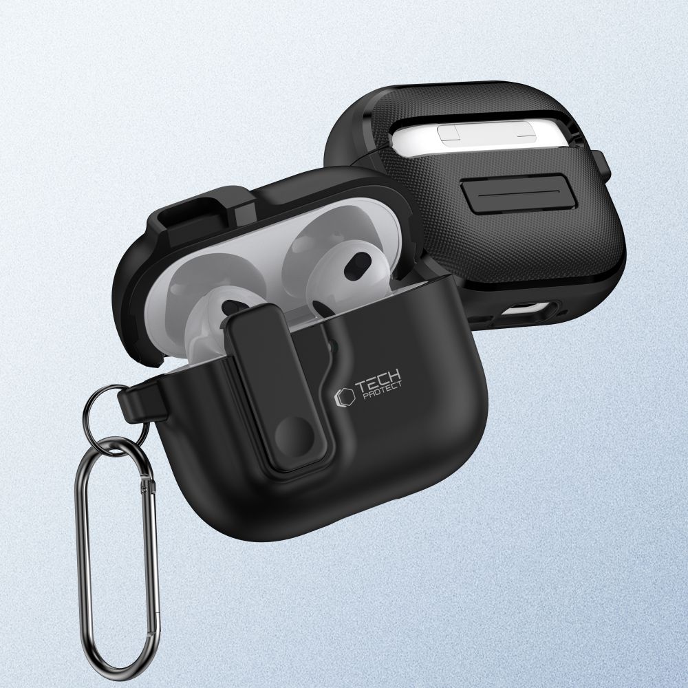 Tech-Protect Tech-Protect AirPods 4 Skal Slim Hook Svart