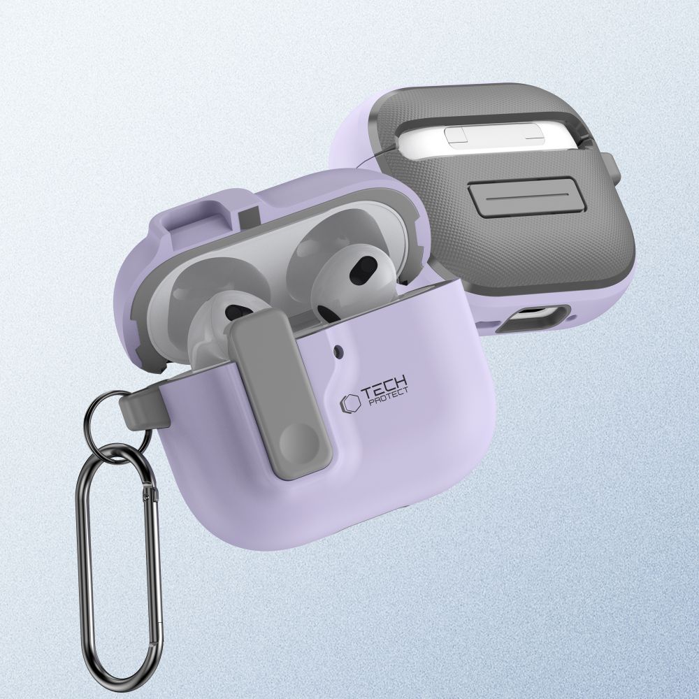 Tech-Protect Tech-Protect AirPods 4 Skal Slim Hook Lavender