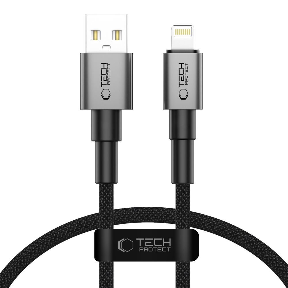 Tech-Protect Tech-Protect 0.25m 12W/2.4A Lightning Kabel UltraBoost Iron Grey