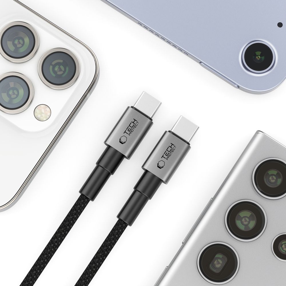 Tech-Protect Tech-Protect 0.5m 60W/3A PD USB-C - USB-C Kabel UltraBoost