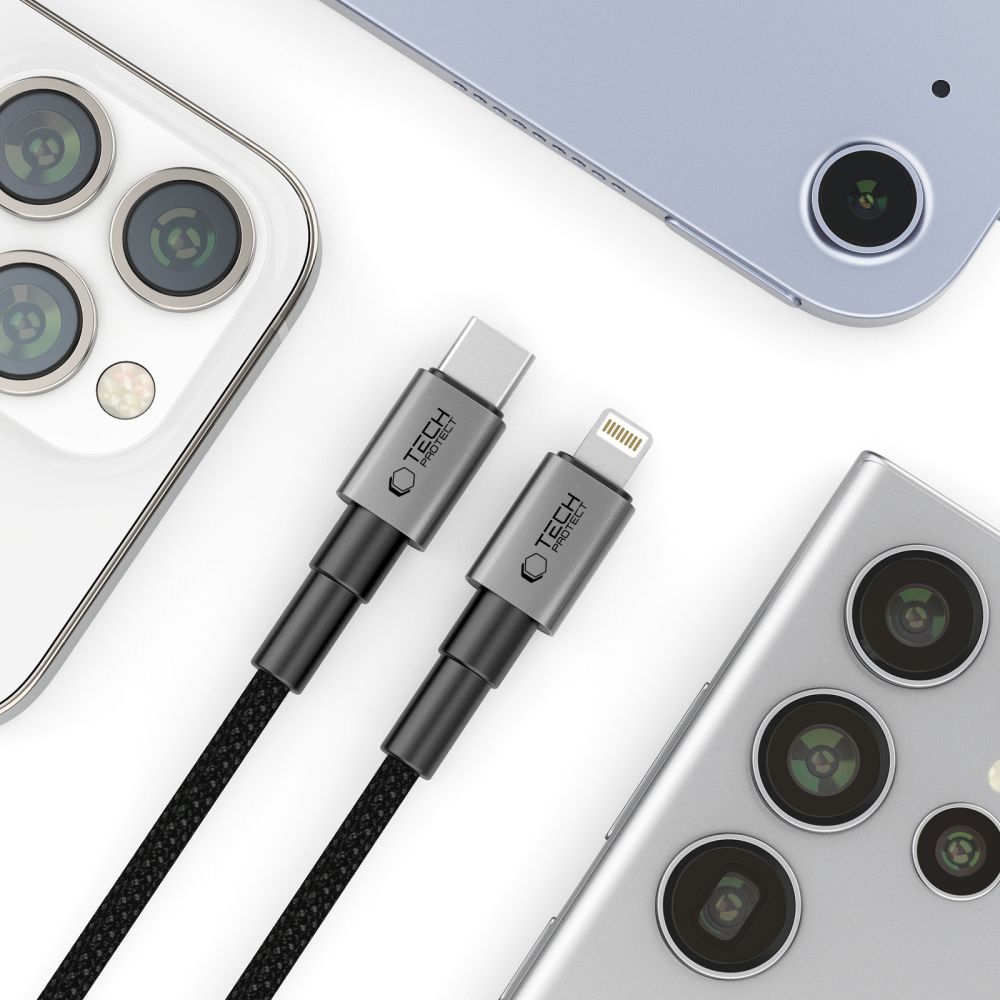 Tech-Protect Tech-Protect 0.25m 27W/3A PD Lightning-USB-C Kabel UltraBoost