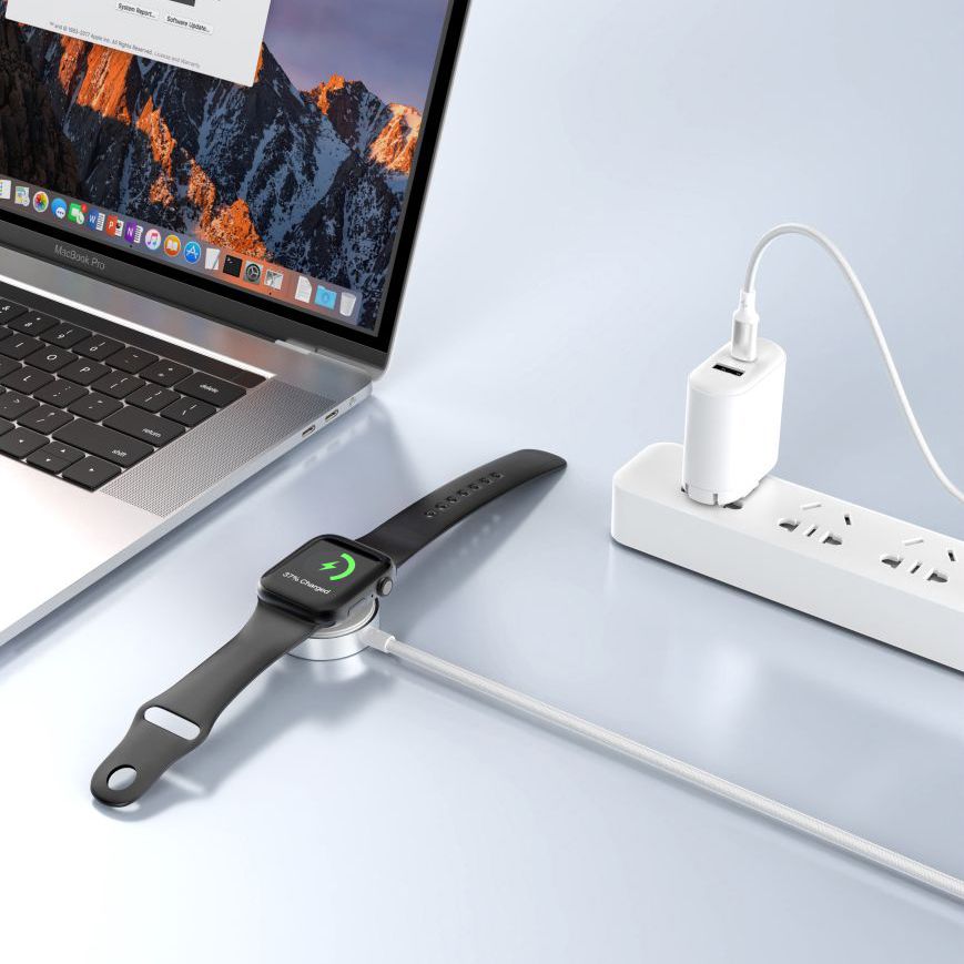 Tech-Protect Tech-Protect 1m Apple Watch Laddare UltraBoost USB-C Vit