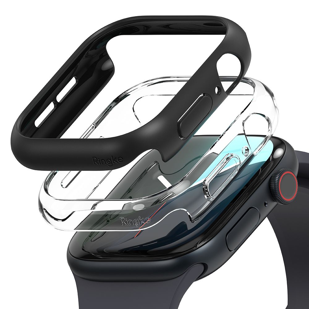Ringke Ringke Apple Watch 10 46 mm 2-PACK Skal Slim Transparent/Svart