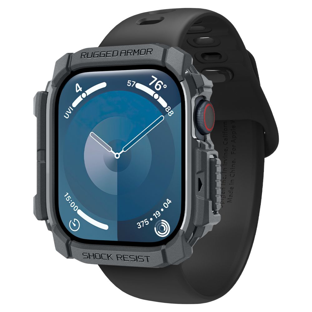 Spigen Spigen Apple Watch 11/10 46 mm Skal Rugged Armor Mörk Grå