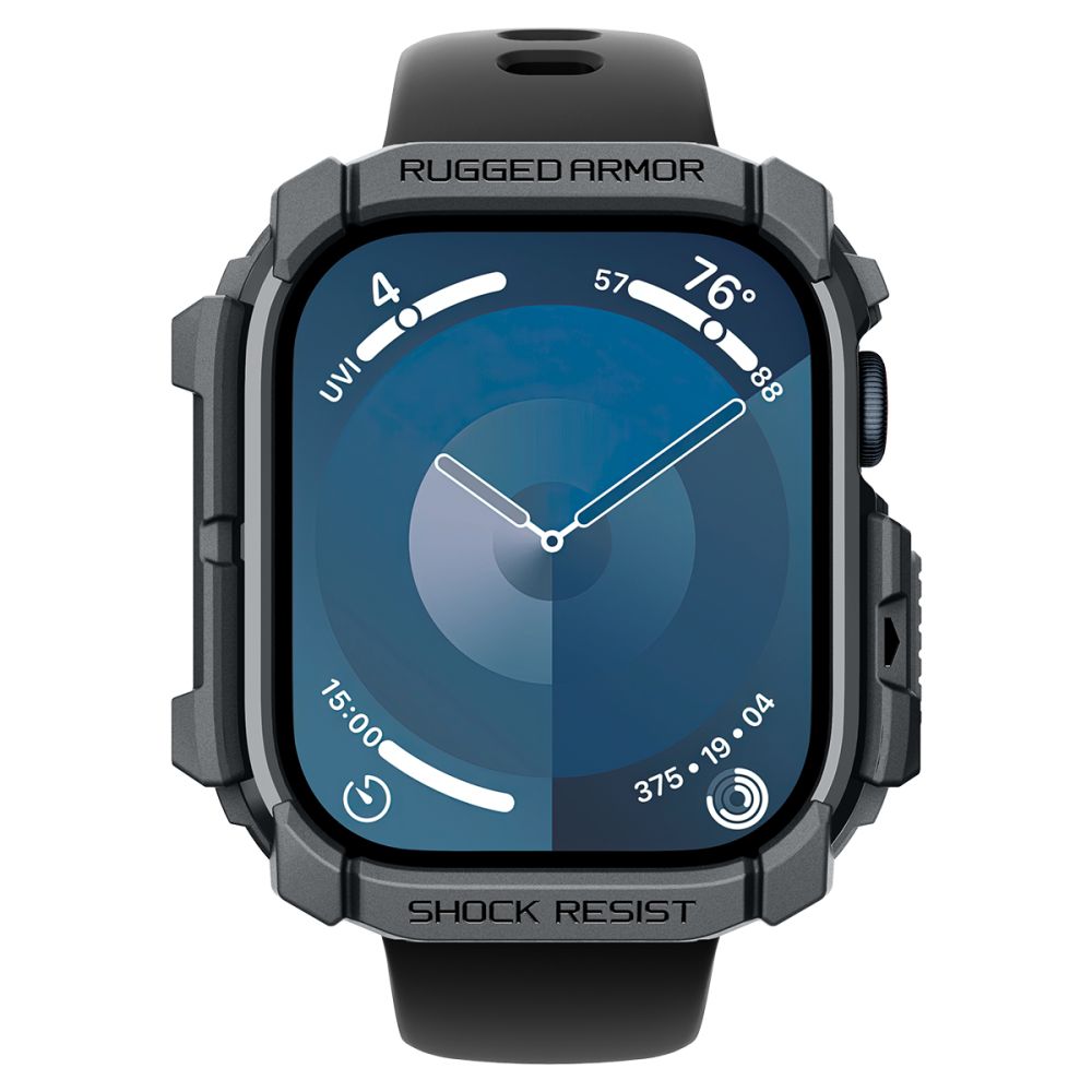 Spigen Spigen Apple Watch 11/10 46 mm Skal Rugged Armor Mörk Grå
