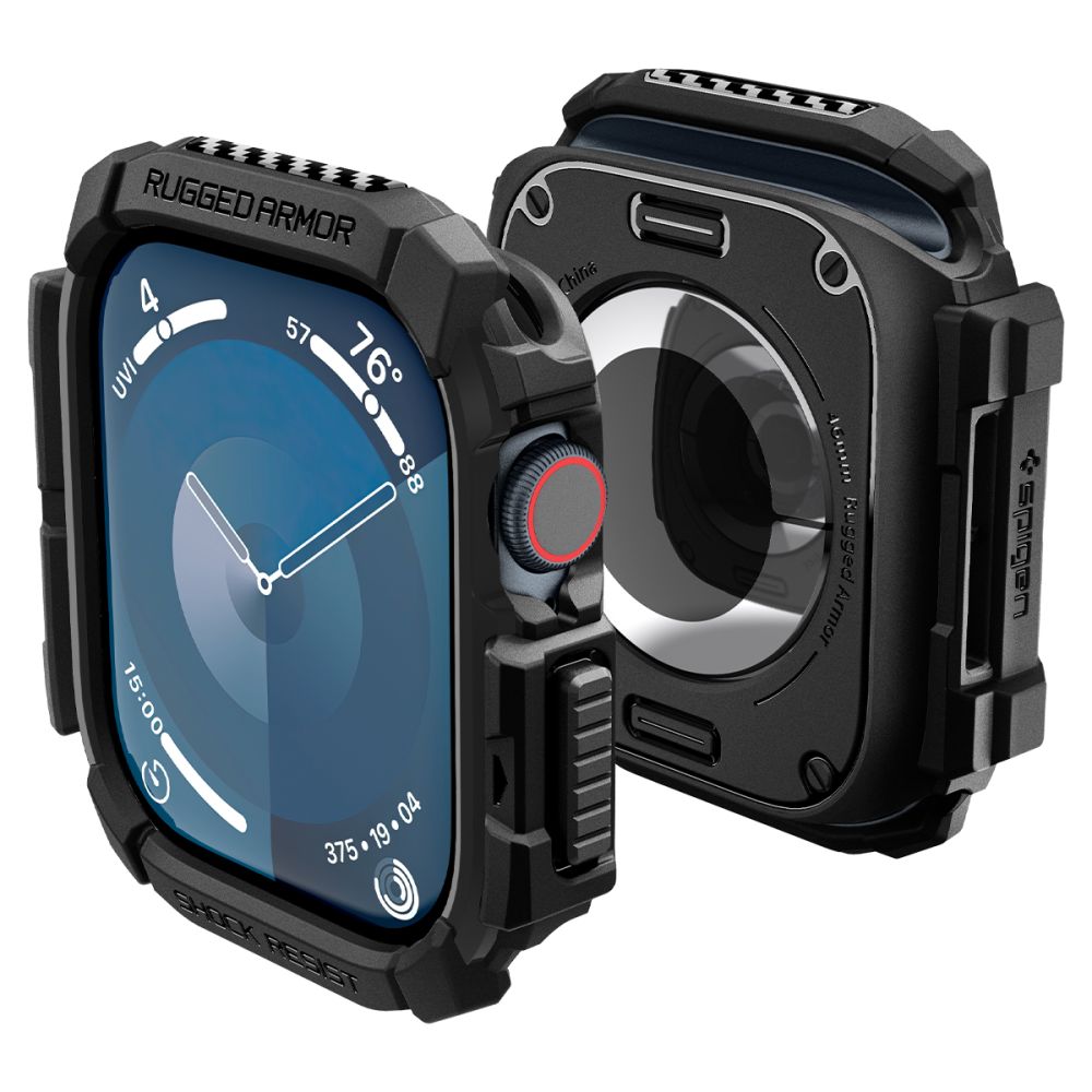 Spigen Spigen Apple Watch 11/10 46 mm Skal Rugged Armor Matt Svart