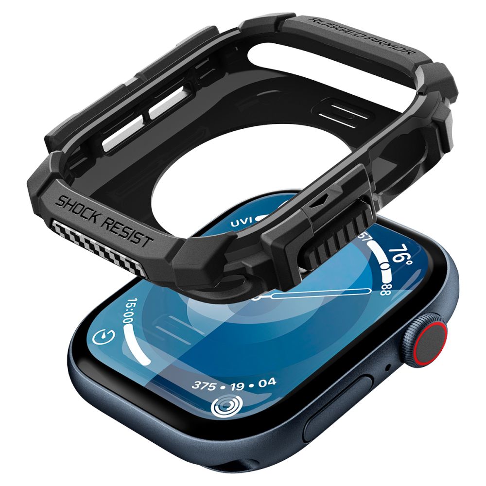 Spigen Spigen Apple Watch 11/10 46 mm Skal Rugged Armor Matt Svart