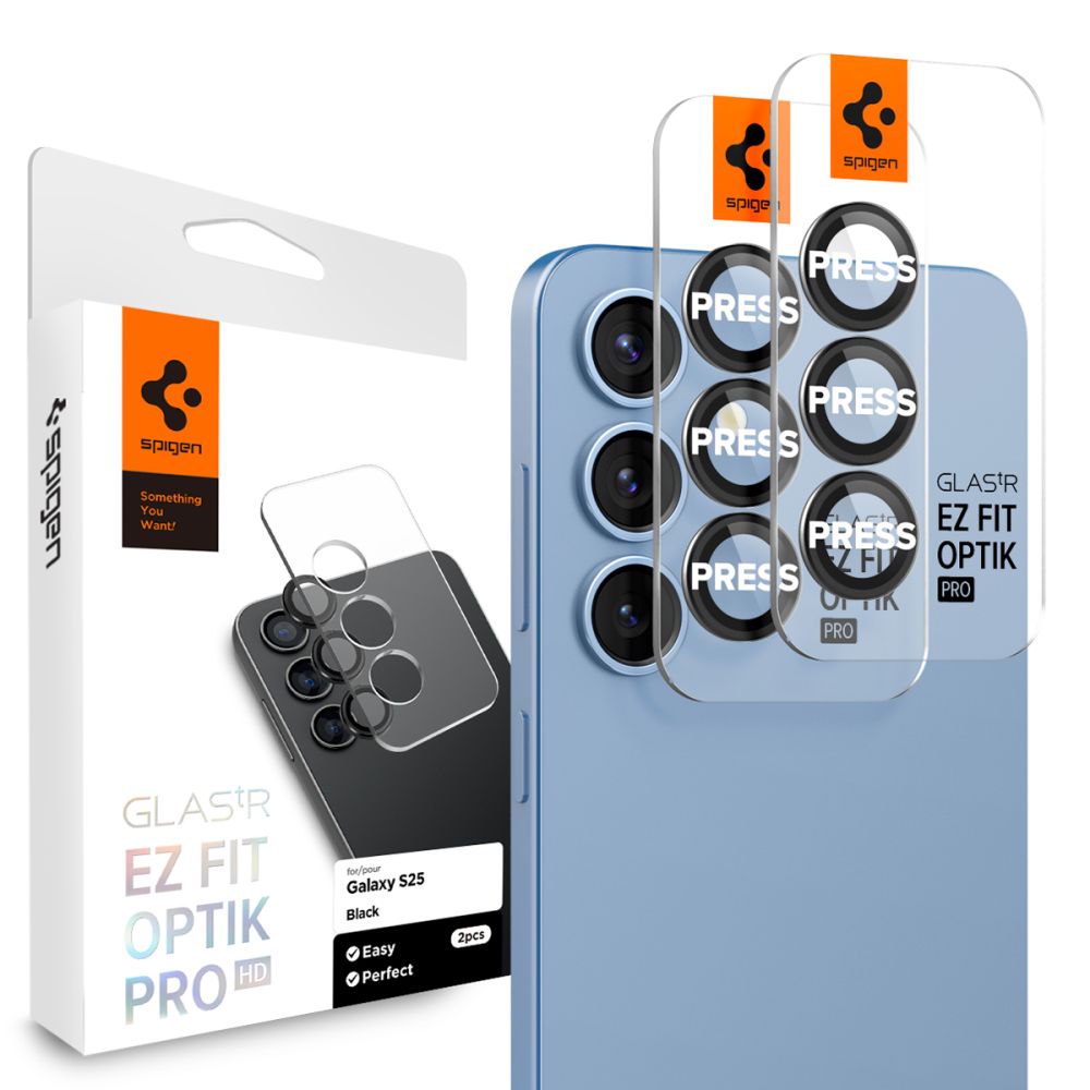 Spigen Spigen Galaxy S25 2-PACK Linsskydd Optik GLAS.tR 