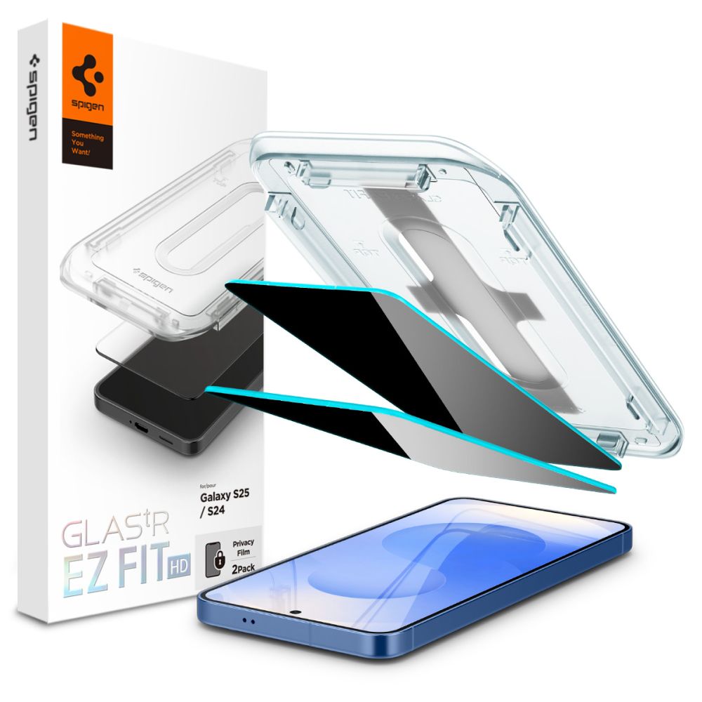 Spigen Spigen Galaxy S25/S24 2-PACK Skärmskydd GLAS.tR 