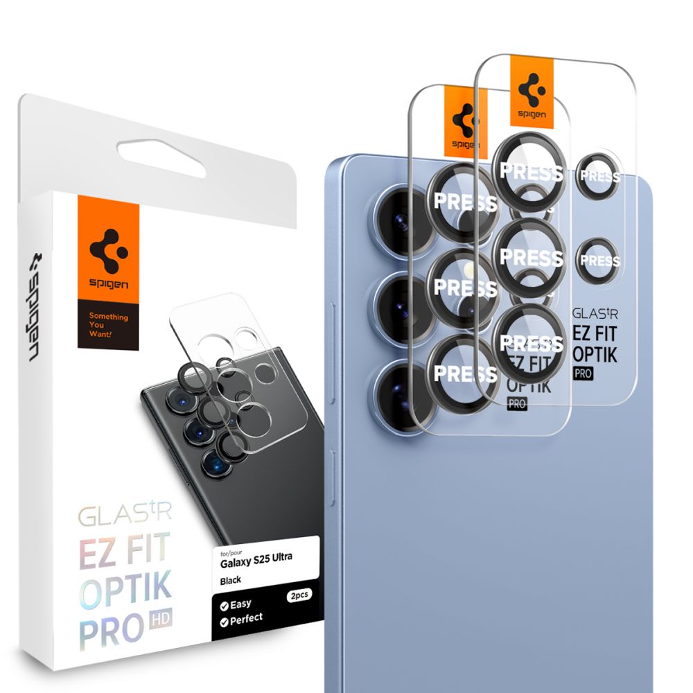 Spigen Spigen Galaxy S25 Ultra 2-PACK Linsskydd Optik GLAS.tR 
